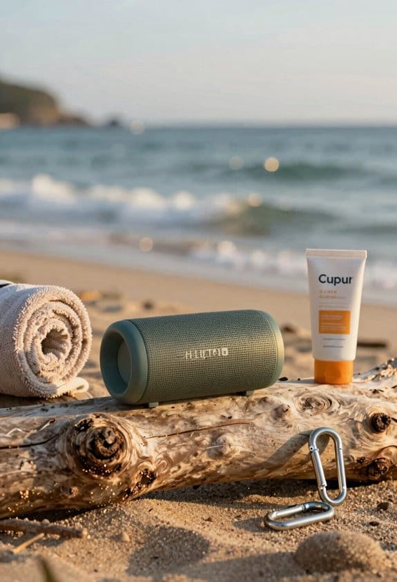 compact lightweight sandproof beach speaker