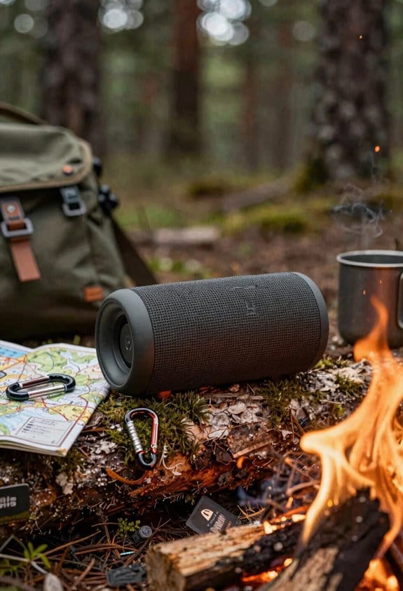 compact waterproof speakers with long battery