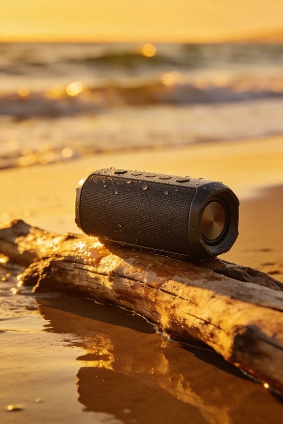 protect speaker from sand and water