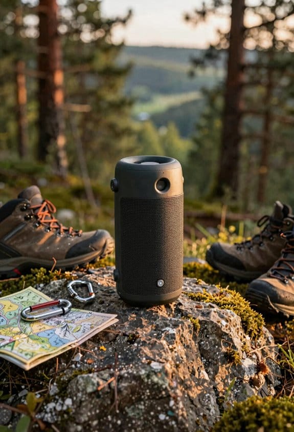 rugged waterproof long battery speakers