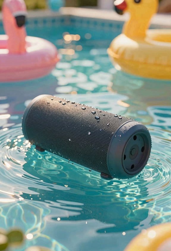 sealed floating waterproof speaker design
