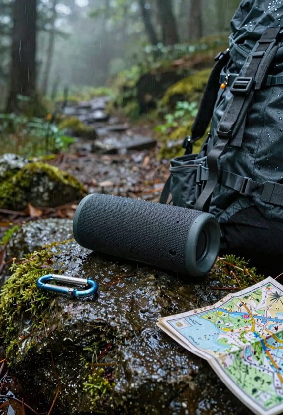 weatherproof shock absorbing speaker protection